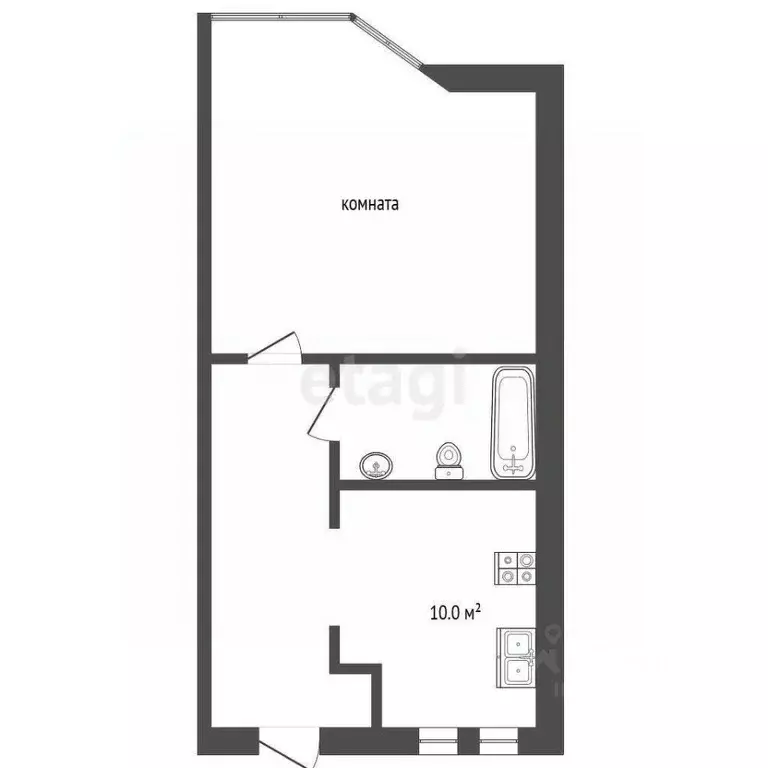 1-к кв. Краснодарский край, Анапа ул. Маяковского, 5 (38.8 м) - Фото 2