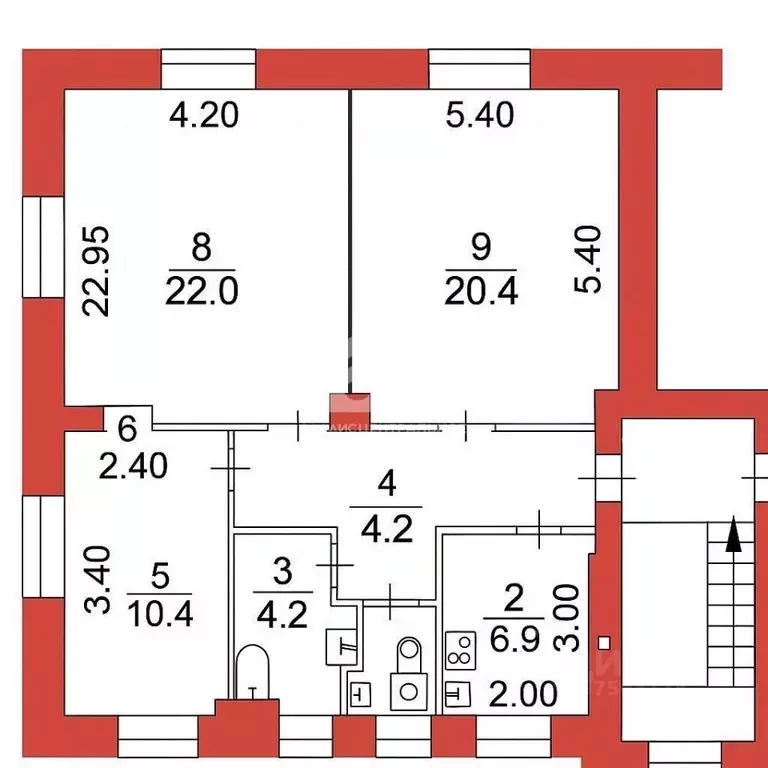 3-к кв. Новосибирская область, Новосибирск ул. Котовского, 5/2 (75.1 ... - Фото 2