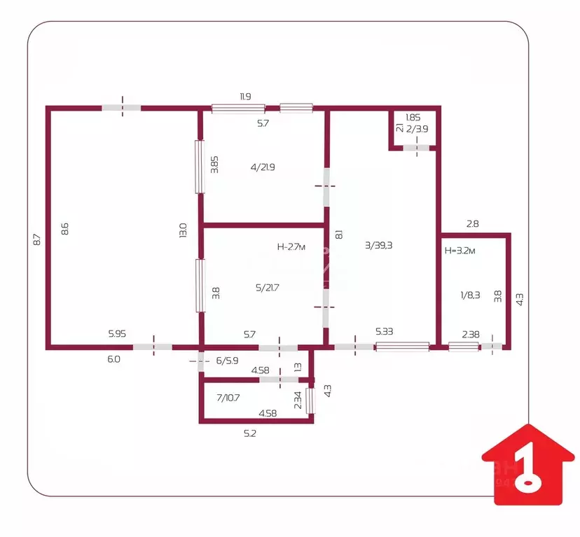 Торговая площадь в Омская область, Саргатское рп  (252 м) - Фото 1