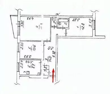 3-к кв. Архангельская область, Северодвинск Октябрьская ул., 39 (69.8 ... - Фото 2