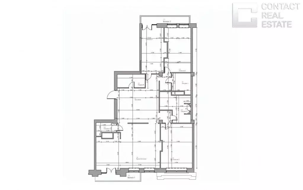Квартира, 4 комнаты, 225 м - Фото 2