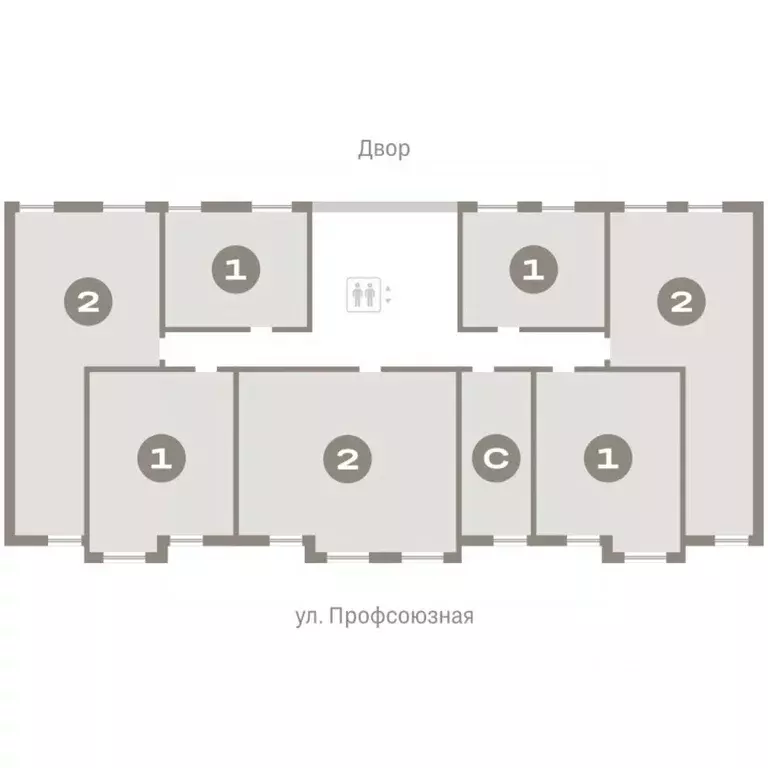 2-к кв. Тюменская область, Тюмень Речной Порт жилой комплекс (71.4 м) - Фото 2