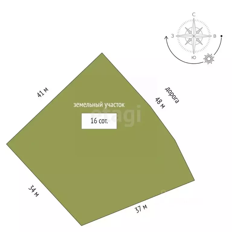 Участок в Хабаровский край, Хабаровский район, с. Корсаково-1  (16.0 ... - Фото 2