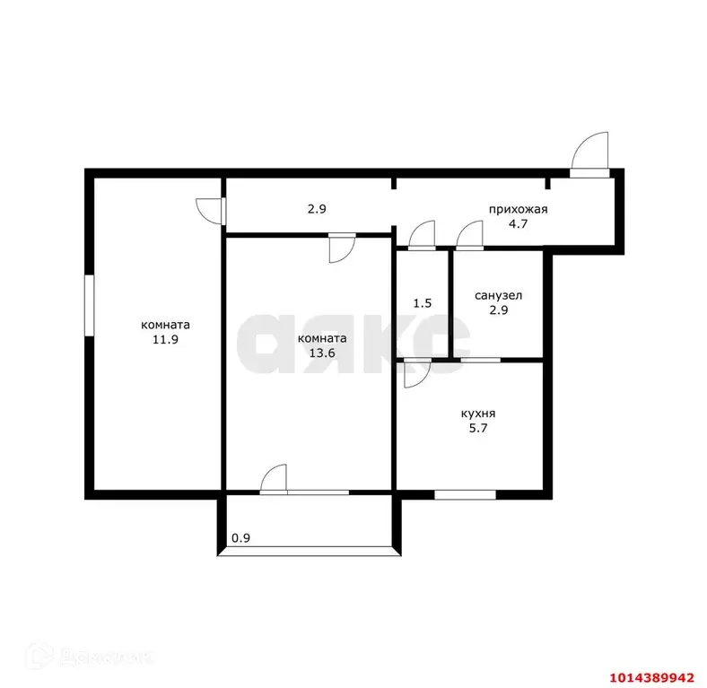 Продаётся 2-к квартира, 44.3 м - Фото 1