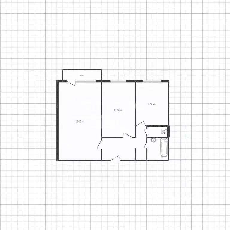 2-к кв. Липецкая область, Липецк Индустриальная ул., 6 (52.0 м) - Фото 2