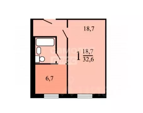 1-к кв. Москва ул. Героев Панфиловцев, 18С1 (32.5 м) - Фото 2