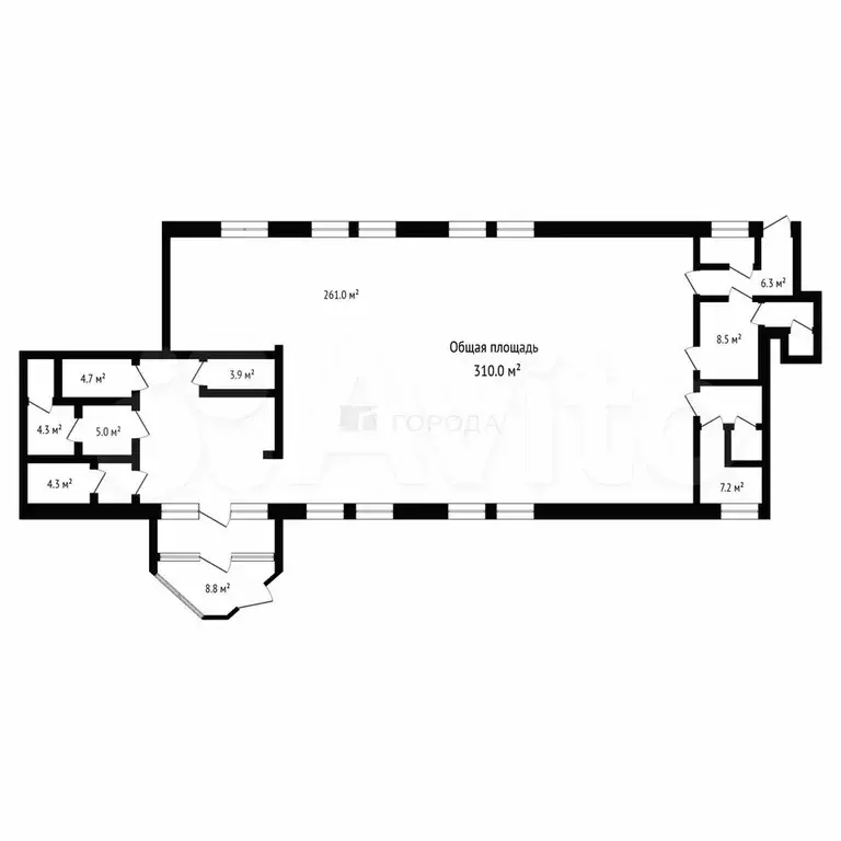 Сдам помещение свободного назначения, 310 м - Фото 1