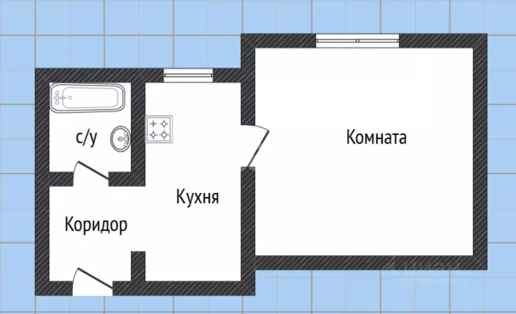 1-к кв. Оренбургская область, Оренбург Братская ул., 5 (27.5 м) - Фото 2