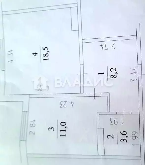 2-к кв. Кемеровская область, Кемерово ул. Нахимова, 256 (41.0 м) - Фото 2