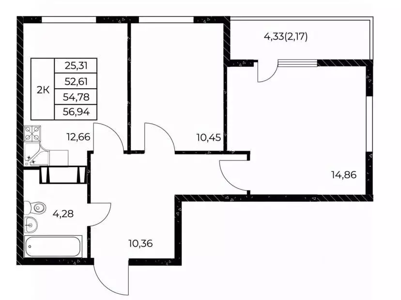 2-к кв. Ростовская область, Ростов-на-Дону Звезда Столицы 2 жилой ... - Фото 1