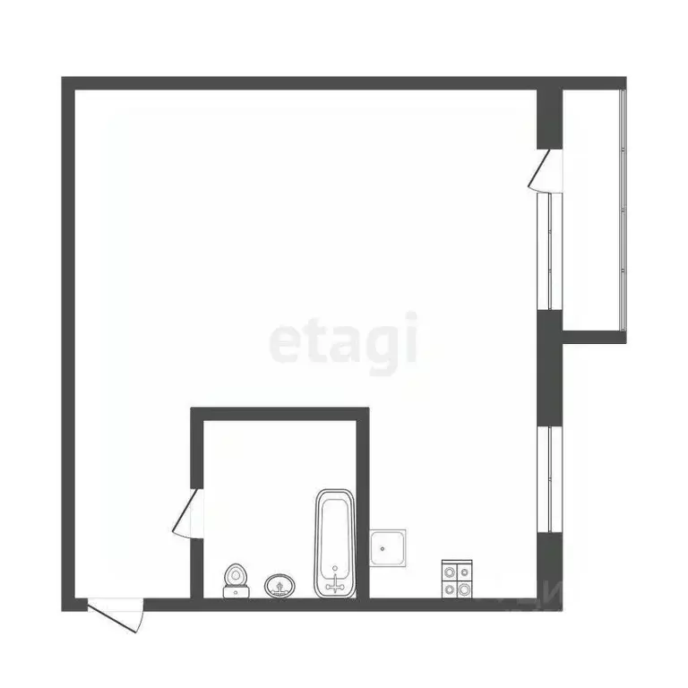 1-к кв. Ярославская область, Ярославль ул. Урицкого, 30 (31.0 м) - Фото 2