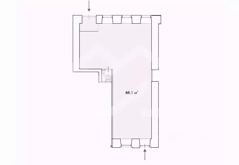 Помещение свободного назначения в Москва Богословский пер., 16/6С1 (66 ... - Фото 2