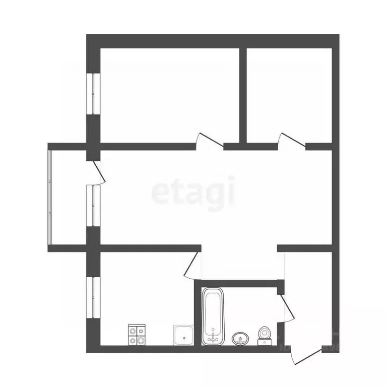 2-к кв. Камчатский край, Петропавловск-Камчатский просп. 50 лет ... - Фото 2