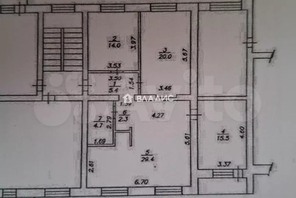 3-к. квартира, 91,3 м, 4/5 эт. - Фото 0