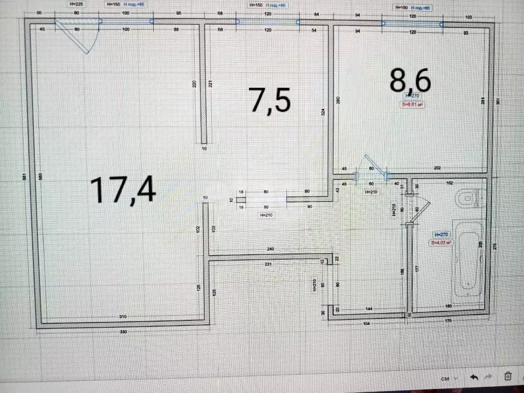 2-к кв. Забайкальский край, Чита Белорусская ул., 44 (44.0 м) - Фото 2