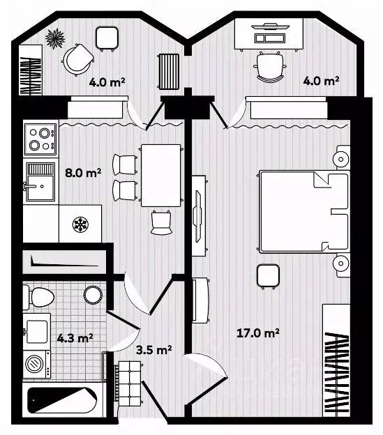1-к кв. Приморский край, Надеждинский район, пос. Тавричанка ул. Лазо, ... - Фото 1