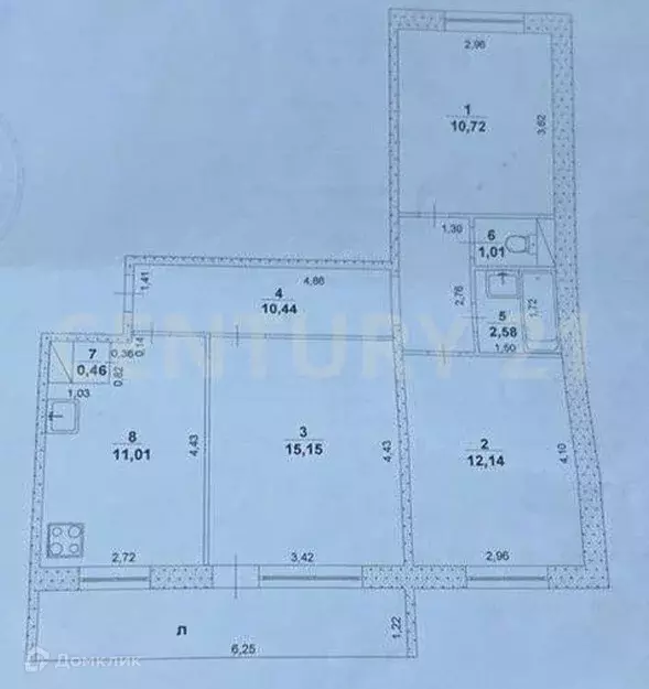 Продаётся 3-к квартира, 63.5 м - Фото 1