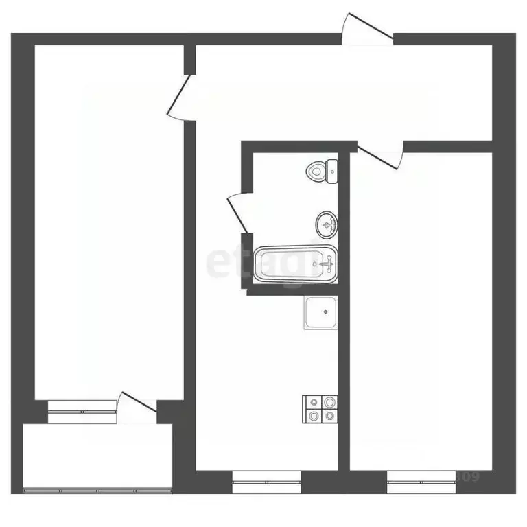 2-к кв. Мордовия, Саранск Севастопольская ул., 88 (49.0 м) - Фото 1