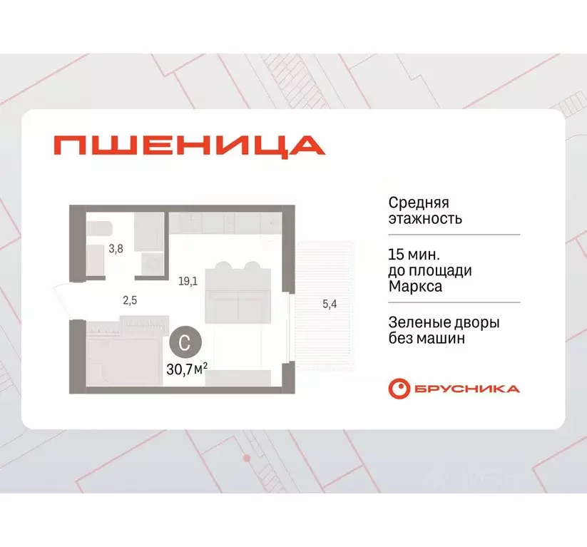 Студия Новосибирская область, Новосибирский район, Краснообск рп, 3-й ... - Фото 1