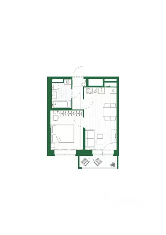 2-к кв. Санкт-Петербург ЮНТОЛОВО жилой комплекс (34.79 м) - Фото 0