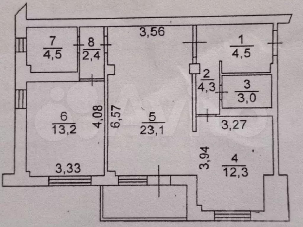 2-к. квартира, 67,3 м, 10/10 эт. - Фото 0