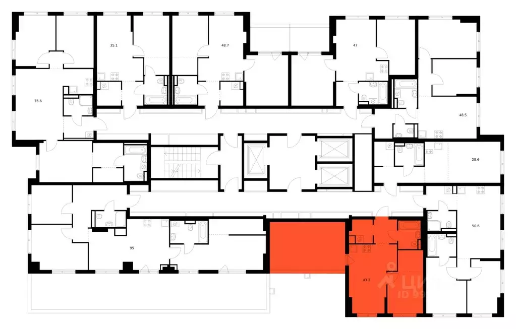 1-к кв. Московская область, Ленинский городской округ, Боброво пгт ... - Фото 2