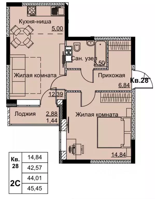 2-к кв. Удмуртия, Ижевск Строитель жилрайон, 6-й мкр, Притяжение жилой ... - Фото 0