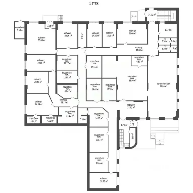 Офис в Тюменская область, Тюмень ул. 30 лет Победы, 81 (1529 м) - Фото 2