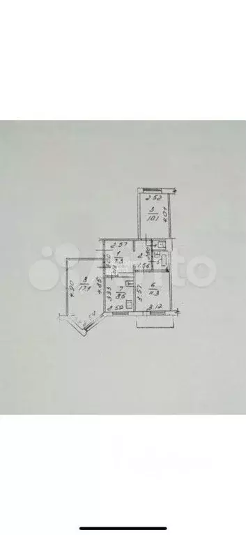 3-к. квартира, 64 м, 6/10 эт. - Фото 0