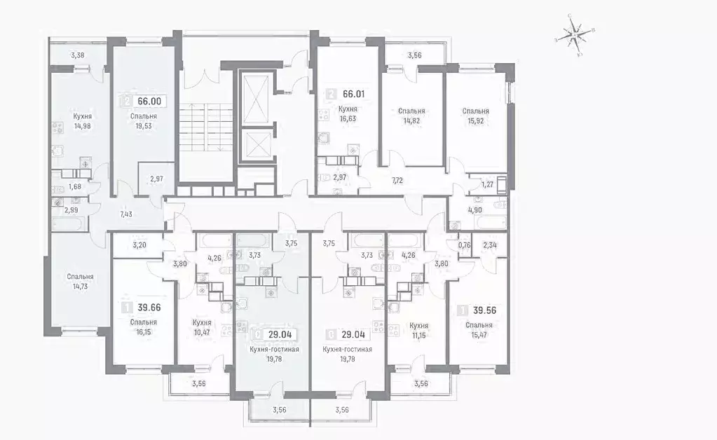 2-к кв. Ленинградская область, Мурино Всеволожский район, просп. ... - Фото 2