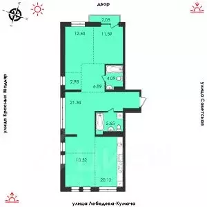 3-к кв. Иркутская область, Иркутск Советская ул., 31/2 (97.83 м) - Фото 0