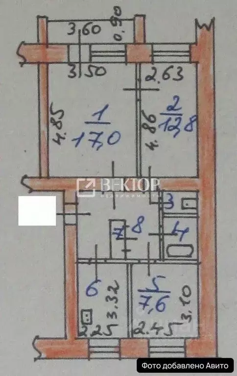 3-к кв. Ивановская область, Иваново ул. 3-я Петрозаводская, 16 (60.0 ... - Фото 2