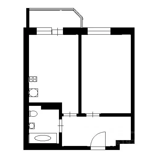 1-к кв. Новосибирская область, Новосибирск Ипподромская ул., 8 (40.0 ... - Фото 2