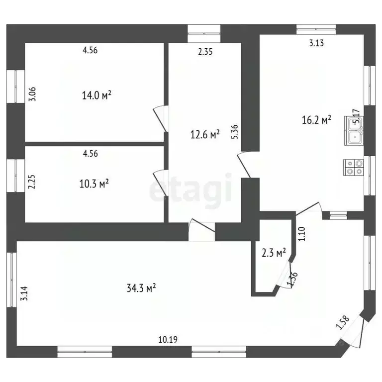 Дом в Калужская область, Юхнов ул. Билибина, 1 (89 м) - Фото 1