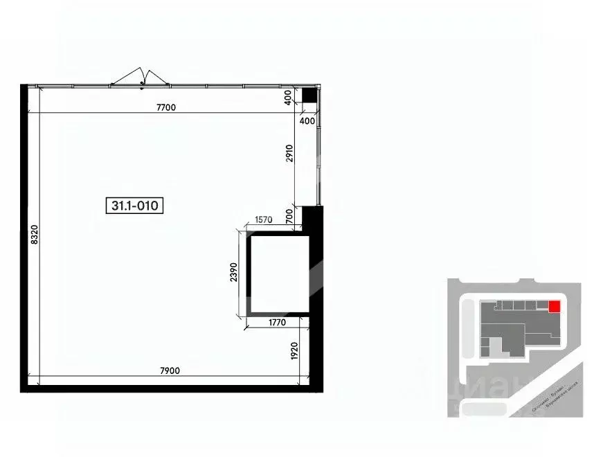 Торговая площадь в Москва № 173 кв-л,  (62 м) - Фото 2