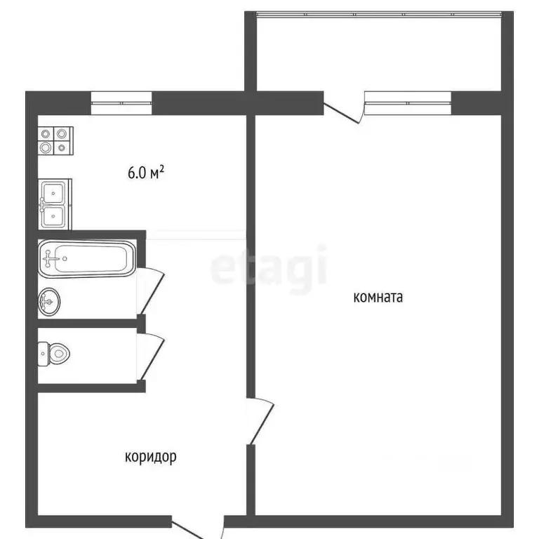1-к кв. Ярославская область, Гаврилов-Ям ул. Шишкина, 5 (31.0 м) - Фото 0