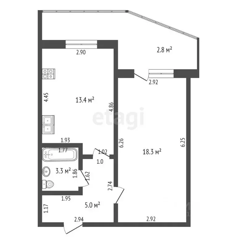 1-к кв. Мордовия, Саранск ул. Щорса, 12 (40.0 м) - Фото 1
