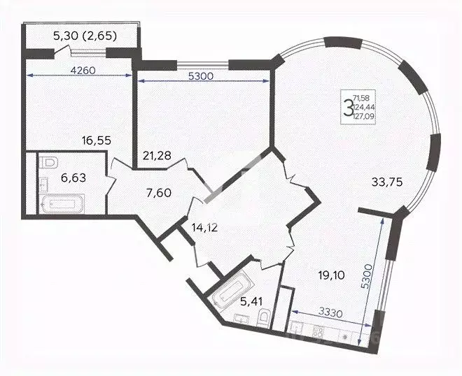 3-к кв. Краснодарский край, Краснодар ул. Имени Дзержинского, 95 ... - Фото 0