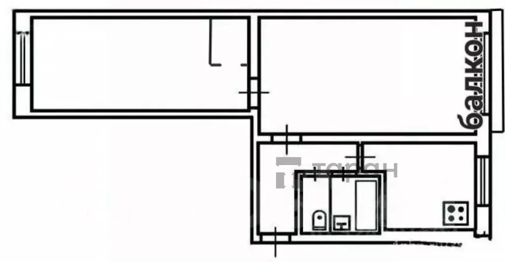 2-к кв. Челябинская область, Челябинск ул. Молодогвардейцев, 68 (45.3 ... - Фото 2