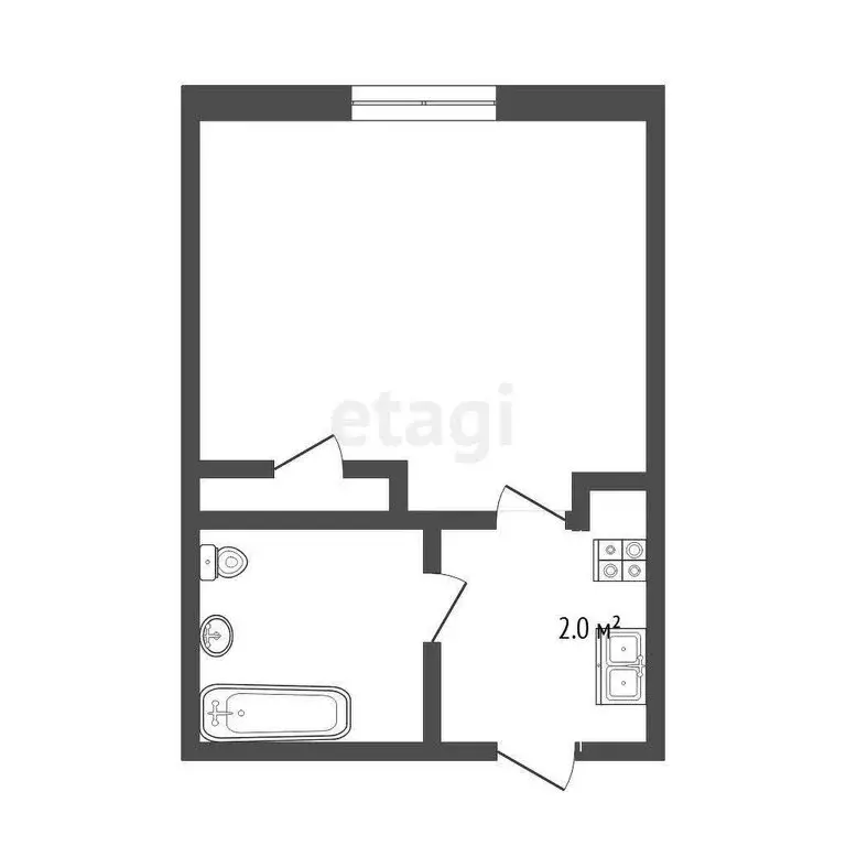 1-комнатная квартира: Тюмень, улица 30 лет Победы, 76 (26.7 м) - Фото 0