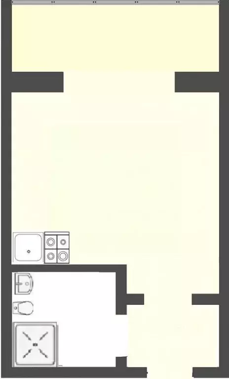 Студия Тюменская область, Тюмень ул. Новоселов, 115 (17.5 м) - Фото 2