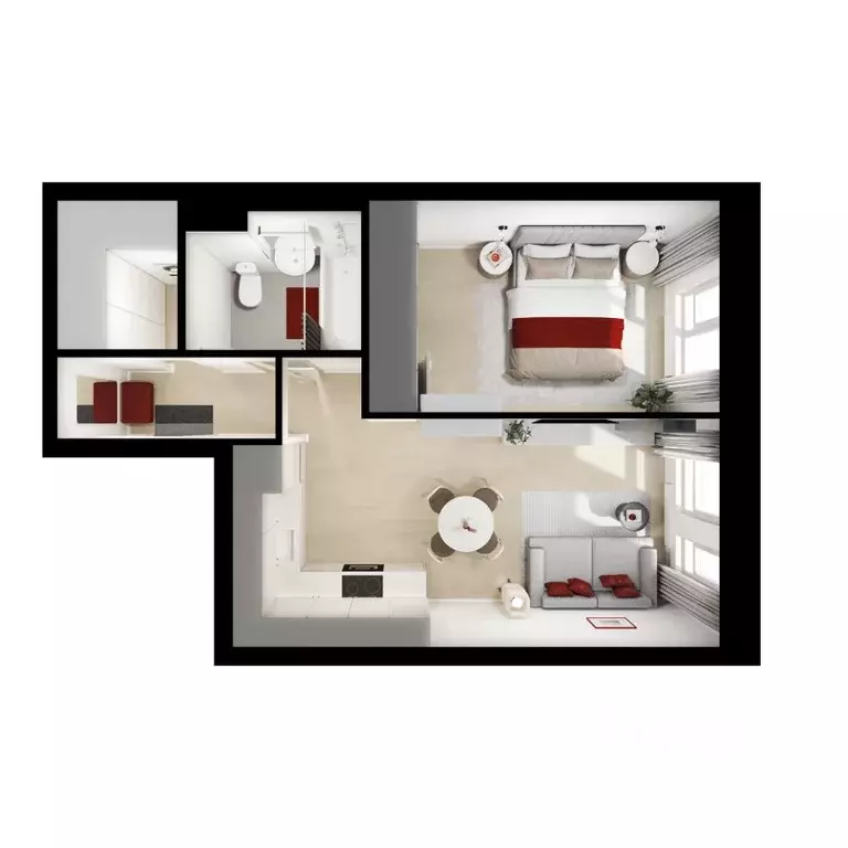 1-к кв. Московская область, Мытищи Ярославский квартал жилой комплекс, ... - Фото 2