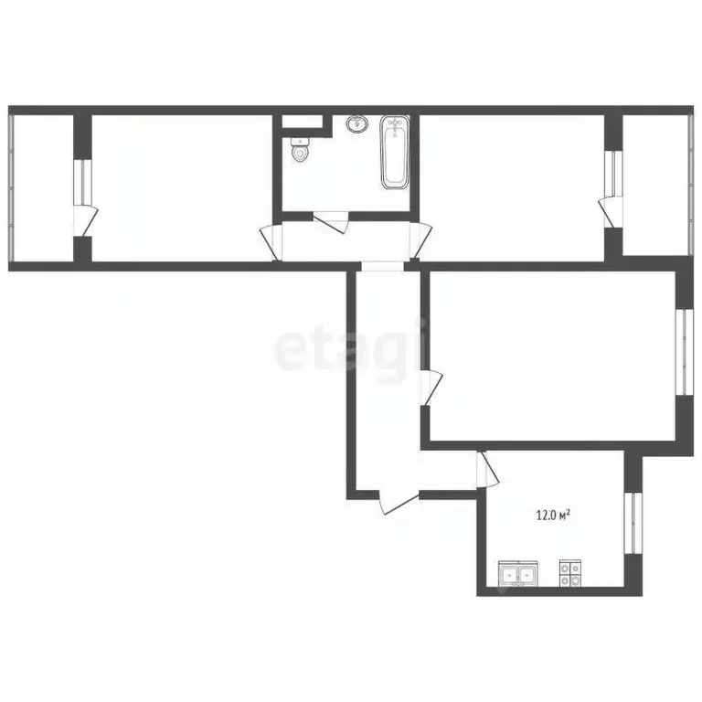 3-к кв. Мордовия, Саранск ул. Миронова, 3 (63.0 м) - Фото 1