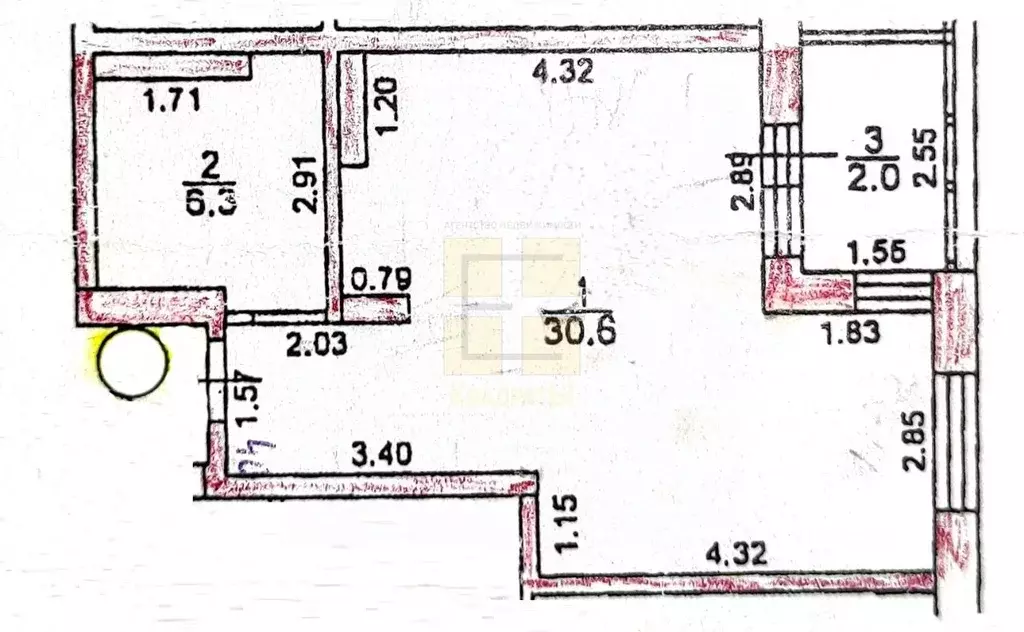 1-к кв. Омская область, Омск бул. М.М. Кузьмина, 23 (36.9 м) - Фото 2
