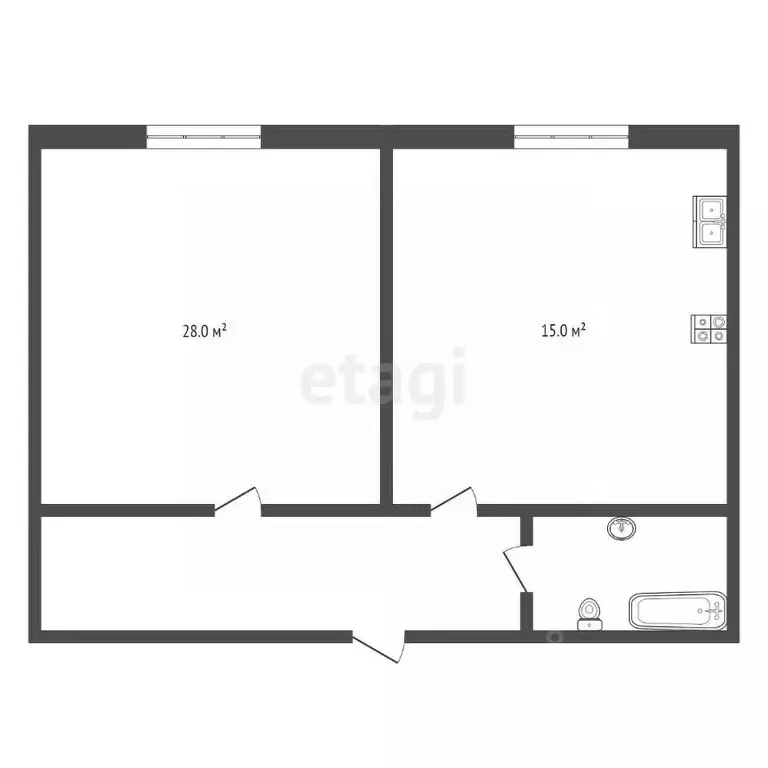 1-к кв. Ставропольский край, Ессентуки ул. Очаровательная (50.3 м) - Фото 1