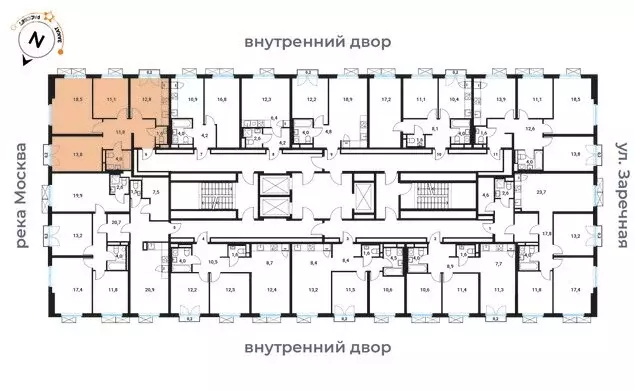 3-комнатная квартира: Москва, Большая Филёвская улица, 3к4 (73.9 м) - Фото 0