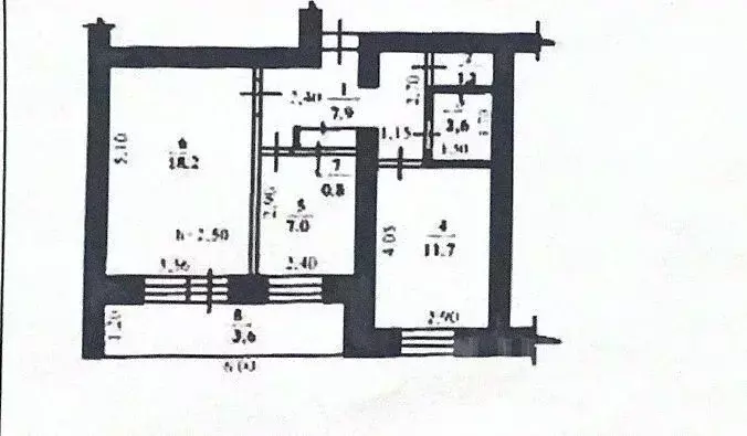 2-к кв. Башкортостан, Стерлитамак ул. Сакко и Ванцетти, 55 (49.4 м) - Фото 2
