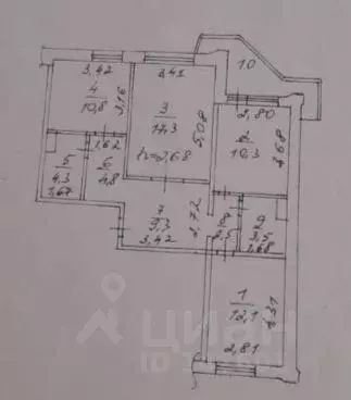 3-к кв. Московская область, Люберцы городской округ, Октябрьский рп ... - Фото 1