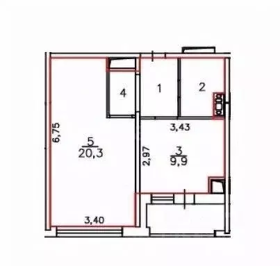 1-к кв. Воронежская область, Новоусманский район, Отрадненское с/пос, ... - Фото 2