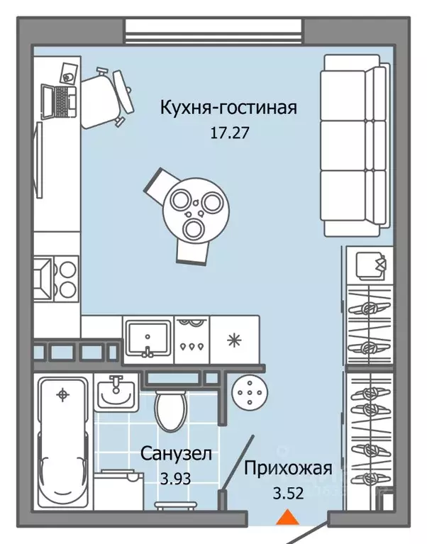 Студия Ульяновская область, Ульяновск Город Новаторов жилой комплекс, ... - Фото 0